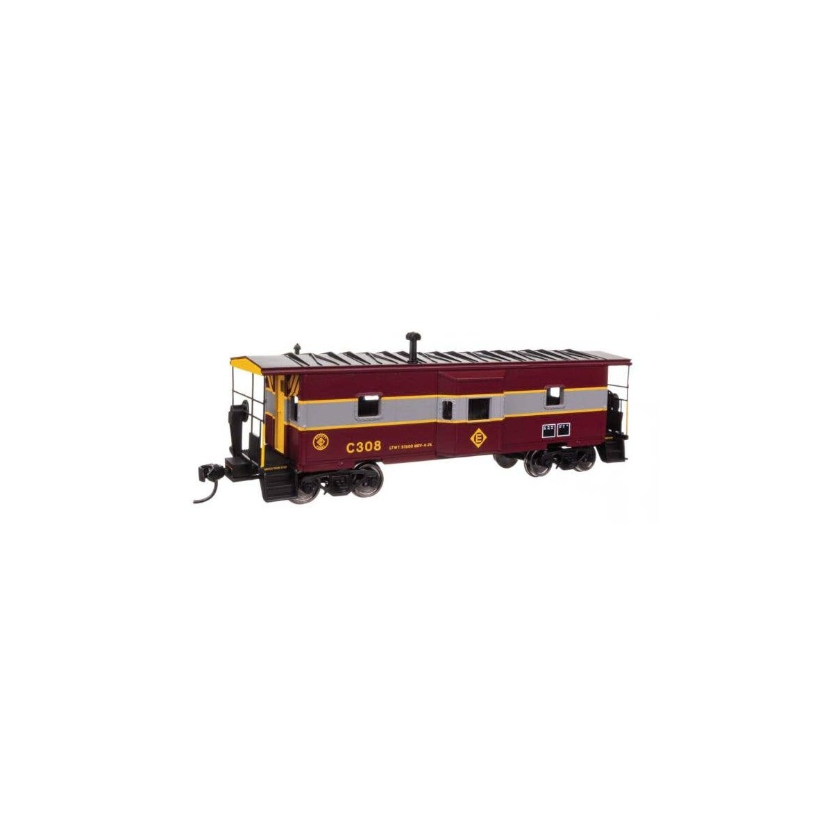 International Bay Window Caboose - Ready to Run -- Erie Lackanwanna C308, HO, WalthersMainline 8675