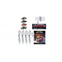 Work Vehicles - Just Plug Value Pack -- 1 Each: Police Car, Work Truck, Green Pickup, Henry Hauler & Light Hub, N, Woodland Scen