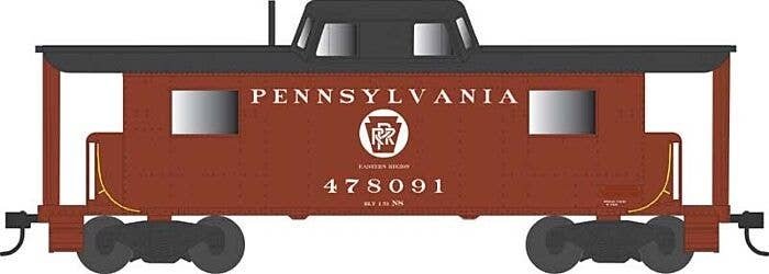 PRR Class N8 Steel Center-Cupola Cabin Car (Caboose) - Ready to Run -- Pennsylvania Rai, HO, Bowser Manufacturing Co. 43424