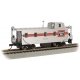 Slanted Offset-Cupola Caboose - Ready to Run -- Chicago, Burlington & Quincy 13530 (silver, , HO, Bachmann Industries 14001
