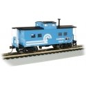 Northeast-Style Steel Cupola Caboose - Ready to Run - Silver Series(R) -- Conrail 18619 (blu, HO, Bachmann Industries 16822