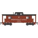 PRR Class N8 Steel Center-Cupola Cabin Car (Caboose) - Ready to Run -- Pennsylvania Rai, HO, Bowser Manufacturing Co. 43421