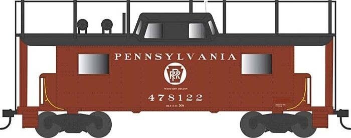 PRR Class N8 Steel Center-Cupola Cabin Car (Caboose) - Ready to Run -- Pennsylvania Rai, HO, Bowser Manufacturing Co. 43413
