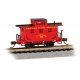 Old-Time Wood Bobber Caboose - Ready to Run -- Denver & Rio Grande 49, N, Bachmann Industries 15759