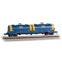 55′ Coil Car with Round Hoods and Load - Ready to Run -- CSX 496172 (blue, yellow hood ends, , N, Bachmann Industries 71452