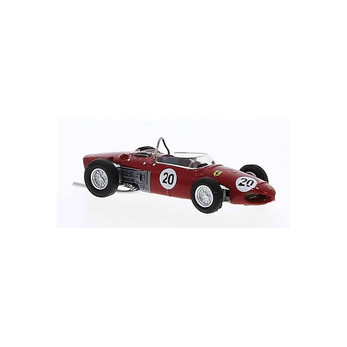 1961 Ferrari F 156 - Assembled -- Graf Berghe von Trips 20 Reims (red, white, German Lettering), HO, Brekina Automodelle 22994