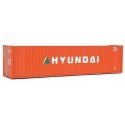 40′ Hi Cube Corrugated Container w/Flat Roof - Assembled -- Hyundai, HO, Walthers SceneMaster 8207