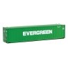 45′ CIMC Container - Assembled -- Evergreen (green, white), HO, Walthers SceneMaster 8554