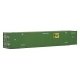 53′ Singamas Corrugated Side Container - Ready to Run -- EMP (green, yellow), HO, Walthers SceneMaster 8503