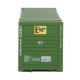 53′ Singamas Corrugated Side Container - Ready to Run -- EMP (green, yellow), HO, Walthers SceneMaster 8503