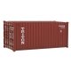 20′ Corrugated Container - Assembled -- Triton (brown, white), HO, Walthers SceneMaster 8053