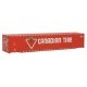 53′ Singamas Corrugated-Side Container - Ready to Run -- Canadian Tire (red, white, green), HO, Walthers SceneMaster 8514