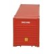 53′ Singamas Corrugated-Side Container - Ready to Run -- Canadian Tire (red, white, green), HO, Walthers SceneMaster 8514