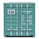 40′ Corrugated Container - Assembled -- China Shipping (green, white), HO, Walthers SceneMaster 8151