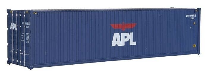40′ Hi Cube Corrugated Side Container - Assembled -- American President Lines (Eagle Logo), HO, Walthers SceneMaster 8251