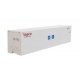 40′ Hi-Cube Smooth-Side Reefer Container - Assembled -- Mitsui Overseas Lines - SEACO/MOL (w, HO, Walthers SceneMaster 8365