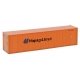 40′ Hi Cube Ribbed Side Container - Assembled -- Hapag-Lloyd, N, Walthers SceneMaster 8804