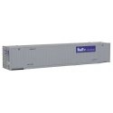 53′ Singamas Corrugated Side Container - Ready to Run -- FedEx MultiModal (gray, purple), HO, Walthers SceneMaster 8504