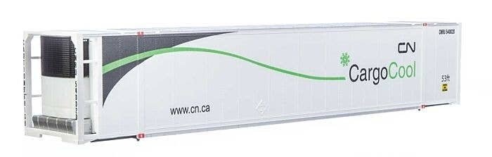 53′ Reefer Container - Ready to Run -- Canadian National, HO, Walthers SceneMaster 8702