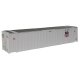 48′ Ribbed Side Container - Assembled -- Union Pacific(R) (white, Shield Logo), HO, Walthers SceneMaster 8460