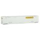 53′ Singamas Corrugated-Side Container - Assembled -- J.B. Hunt (white, yellow, black), HO, Walthers SceneMaster 8522