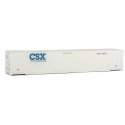 53′ Singamas Corrugated-Side Container - Assembled -- CSX Transportation (white, blue), HO, Walthers SceneMaster 8520