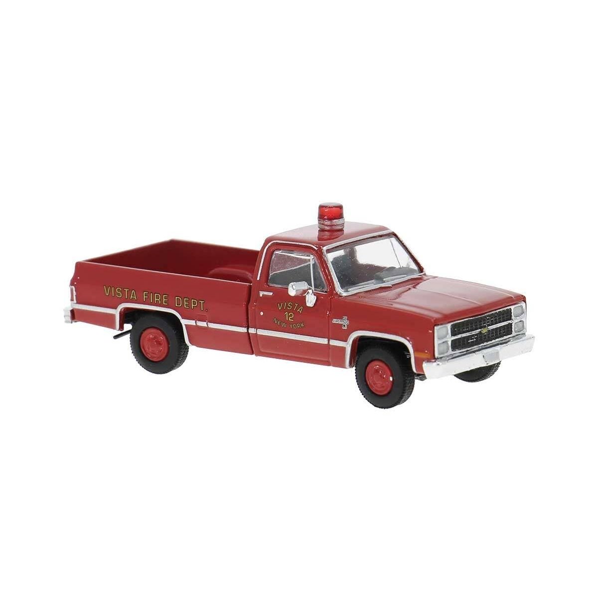 1981 GMC Sierra Grande Pickup Truck - Assembled -- Indy Hauler (silver, orange, black), HO, Brekina Automodelle 19659