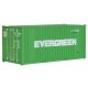 20′ Corrugated Container with Flat Panel - Assembled -- Evergreen, HO, Walthers SceneMaster 8002