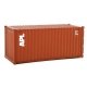 20′ Corrugated Container - Assembled -- American President Lines (brown, white), HO, Walthers SceneMaster 8061