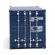 20′ Corrugated Container - Assembled -- GE Seaco (blue, white, red), HO, Walthers SceneMaster 8064