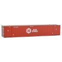 53′ Singamas Corrugated-Side Container - Assembled -- Hub Group (red, white), HO, Walthers SceneMaster 8521