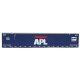 53′ Singamas Corrugated-Side Container - Ready to Run -- American President Lines (blue, whi, HO, Walthers SceneMaster 8511