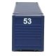 53′ Singamas Corrugated-Side Container - Ready to Run -- American President Lines (blue, whi, HO, Walthers SceneMaster 8511