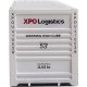53′ Singamas Corrugated-Side Container - Assembled -- XPO Logistics (white, black, red), HO, Walthers SceneMaster 8531