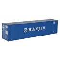 40′ Hi Cube Corrugated Container w/Flat Roof - Assembled -- Hanjin, HO, Walthers SceneMaster 8208
