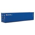 40′ Hi-Cube Corrugated-Side Container - Assembled -- NYK Lines (blue, white, red), HO, Walthers SceneMaster 8265