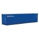40′ Hi-Cube Corrugated-Side Container - Assembled -- NYK Lines (blue, white, red), HO, Walthers SceneMaster 8265