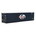 40′ Hi-Cube Corrugated-Side Container - Assembled -- GMA-CGM (Globe Logo blue, white, red), HO, Walthers SceneMaster 8260