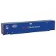 53′ Singamas Corrugated Side Container - Ready to Run -- Pacer Stacktrain (blue, white, red), HO, Walthers SceneMaster 8507