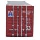 53′ Singamas Corrugated-Side Container - Ready to Run -- Sea Star (blue, red, white), HO, Walthers SceneMaster 8517
