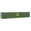 53′ Singamas Corrugated-Side Container - Assembled -- EMP (green, blue, yellow), HO, Walthers SceneMaster 8530