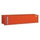 40′ Corrugated Container - Assembled -- Genstar (orange, blue, white), HO, Walthers SceneMaster 8152