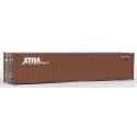40′ Corrugated Container - Assembled -- XTRA (brown, white), HO, Walthers SceneMaster 8154