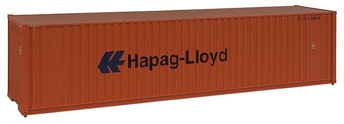 40′ Hi Cube Corrugated Container w/Flat Roof - Assembled -- Hapag-Lloyd, HO, Walthers SceneMaster 8204