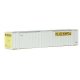 48′ Ribbed-Side Container - Assembled -- J.B. Hunt (white, yellow, black), HO, Walthers SceneMaster 8472