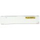 48′ Ribbed-Side Container - Assembled -- J.B. Hunt (white, yellow, black), HO, Walthers SceneMaster 8472