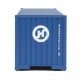40′ Corrugated Container - Assembled -- Hanjin, HO, Walthers SceneMaster 8158