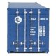 40′ Corrugated Container - Assembled -- Hanjin, HO, Walthers SceneMaster 8158