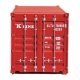 20′ Corrugated Container - Assembled -- K-Line (red, white), HO, Walthers SceneMaster 8073