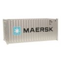 20′ Corrugated Container - Assembled -- Maersk, HO, Walthers SceneMaster 8060